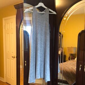 Sleeveless Gray Midi Dress